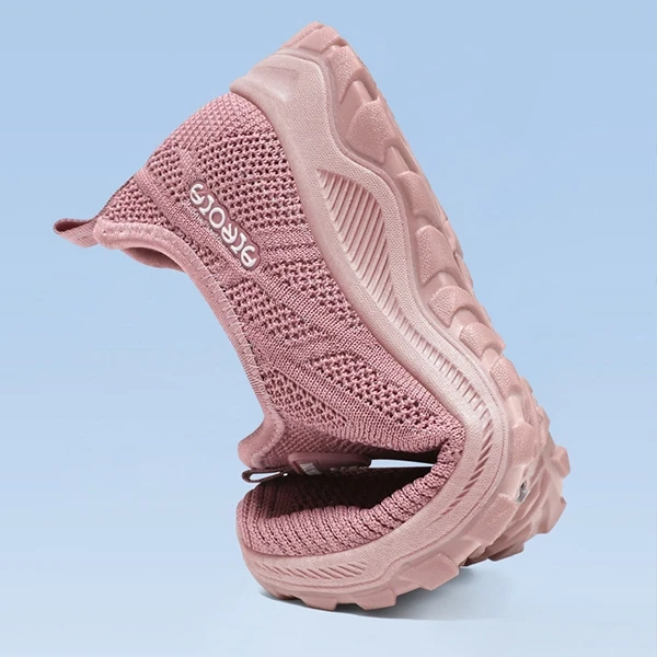 Breathable Hollow Mesh Slip-On Men Fashionable Casual Flat Walking Sports Sneake