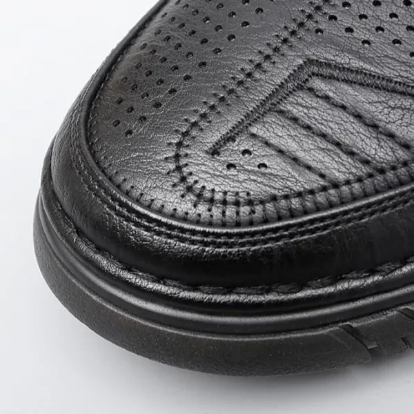 Gradient Color Stitch Detail Anti-Skip Wear Resistant Moccasin Slip-On Men Fashi