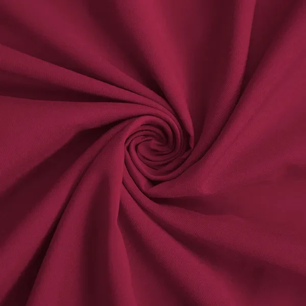 Muslim Women Claret Red Abaya Dress, A Line Patchwork Long Maxi Dress, Long Slee