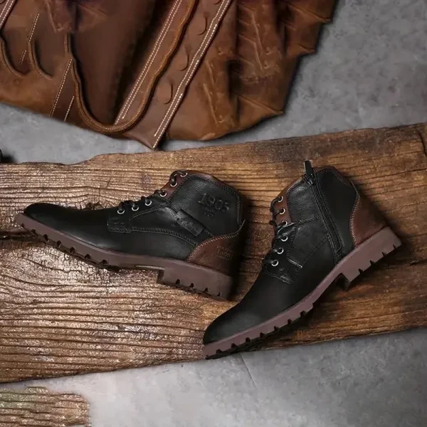 Black Combat Men Boots Non-Slip Outdoor Hiking Boots