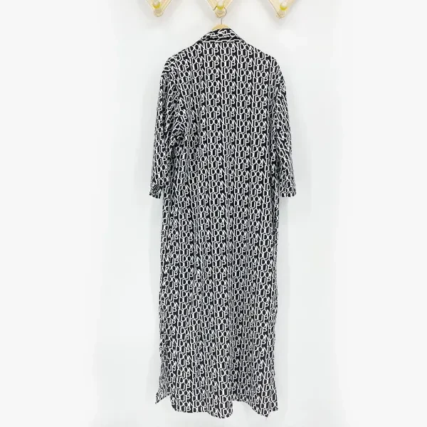 2 Pcs Women Long Sleeve Dress Round Neck with Bottom Maxi Dress Girls Casual Par