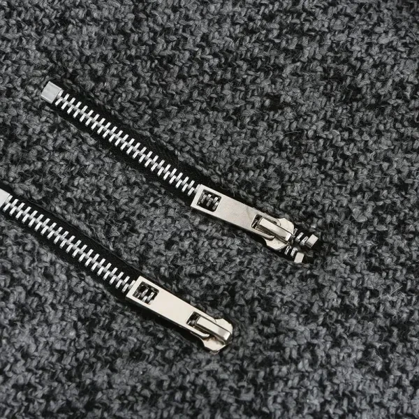 Stylish Zip-Up Design Long Sleeves Women Outerwear Hooded Jacket