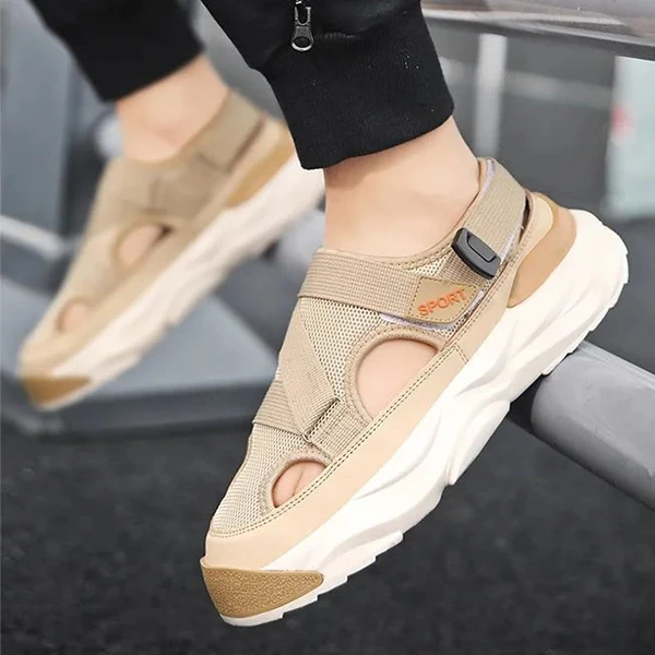 Light Weight Stylish Velcro Closure Men Sandal Shoes Thick Bottom Casual Outdoor