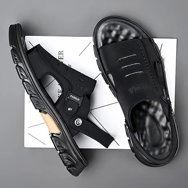 Black Strap Sandals Comfortable & Stylish for Everyday & Formal Wear