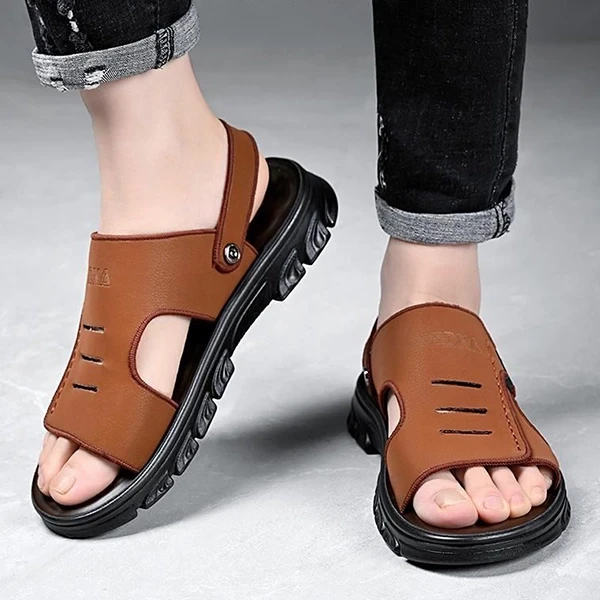 Black Strap Sandals Comfortable & Stylish for Everyday & Formal Wear