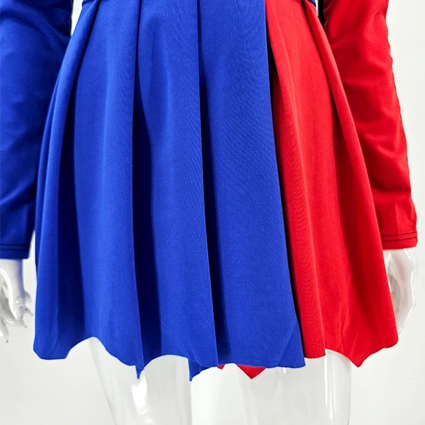 Multi-Color Full Sleeves Blazer Dress with Sashes Women's Formal Wear