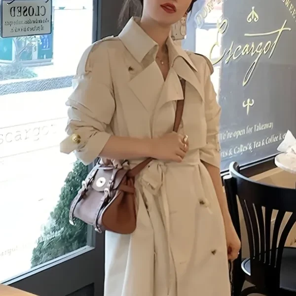 Apricot Women's Blazer | Long Sleeves | Double Pockets | Office & Casual | Polye