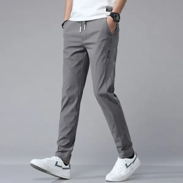 Solid Color Men Fashionable Sports Trouser, Comfortable Running Gym Thin Pants