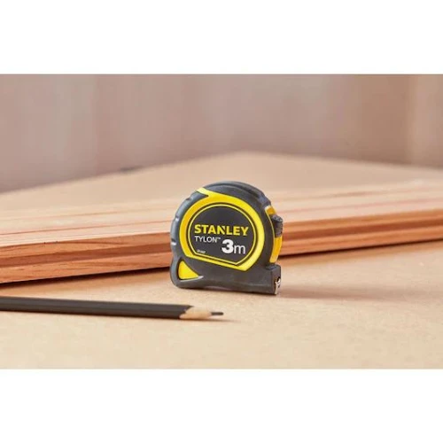 Stanley Tylon Short Tape Measure 3M/10' X 15Mm, Yellow/Black - Stht36193