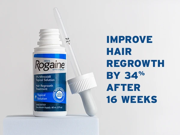 Men's Rogaine Extra Strength 5% Minoxidil Topical Solution for Thin Hair