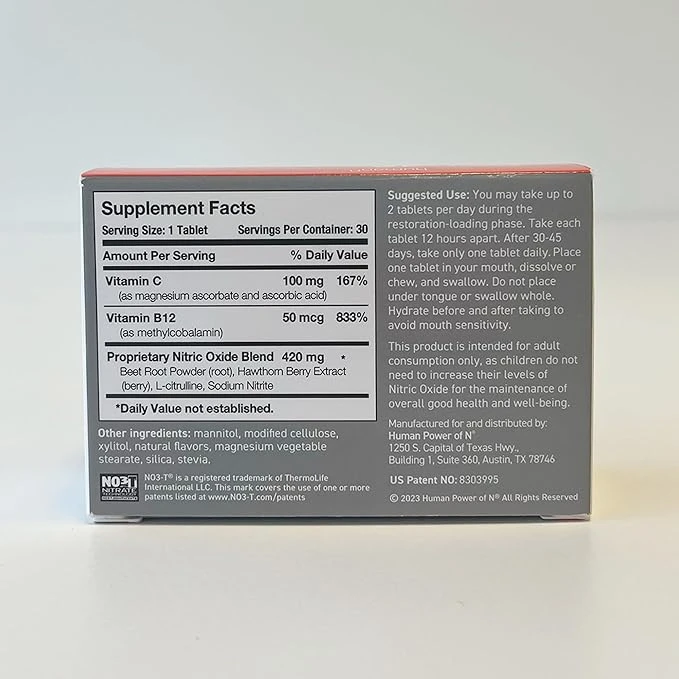 humanN - Neo40 Nitric Oxide Formula 30 Quick Dissolve Tablets, 164830