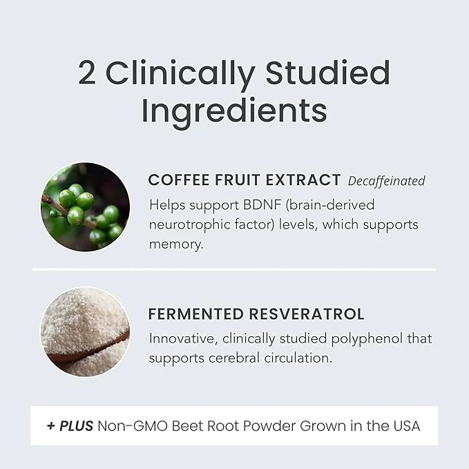 humanN SuperBeets Memory & Focus Support Supplement Chews – Mental Alertness + C