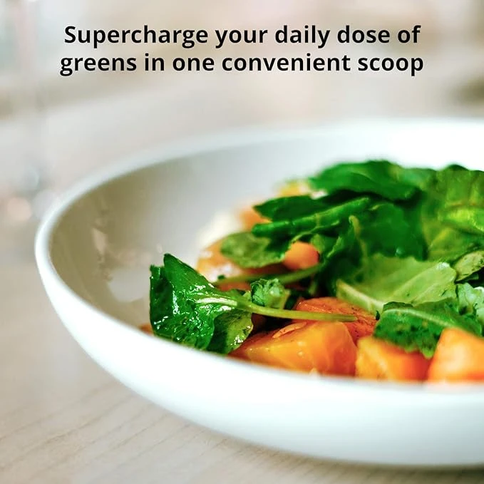 HumanN HeartGreens | Superfood Organic Powder with Wheatgrass, Kale, Spinach, an