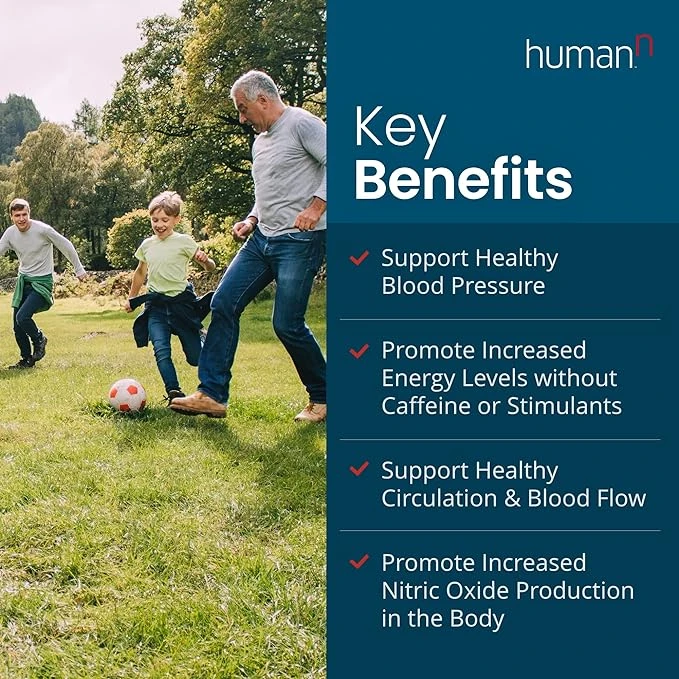 HumanN SuperBeets - Beet Root Powder - Nitric Oxide Boost for Blood Pressure, Ci