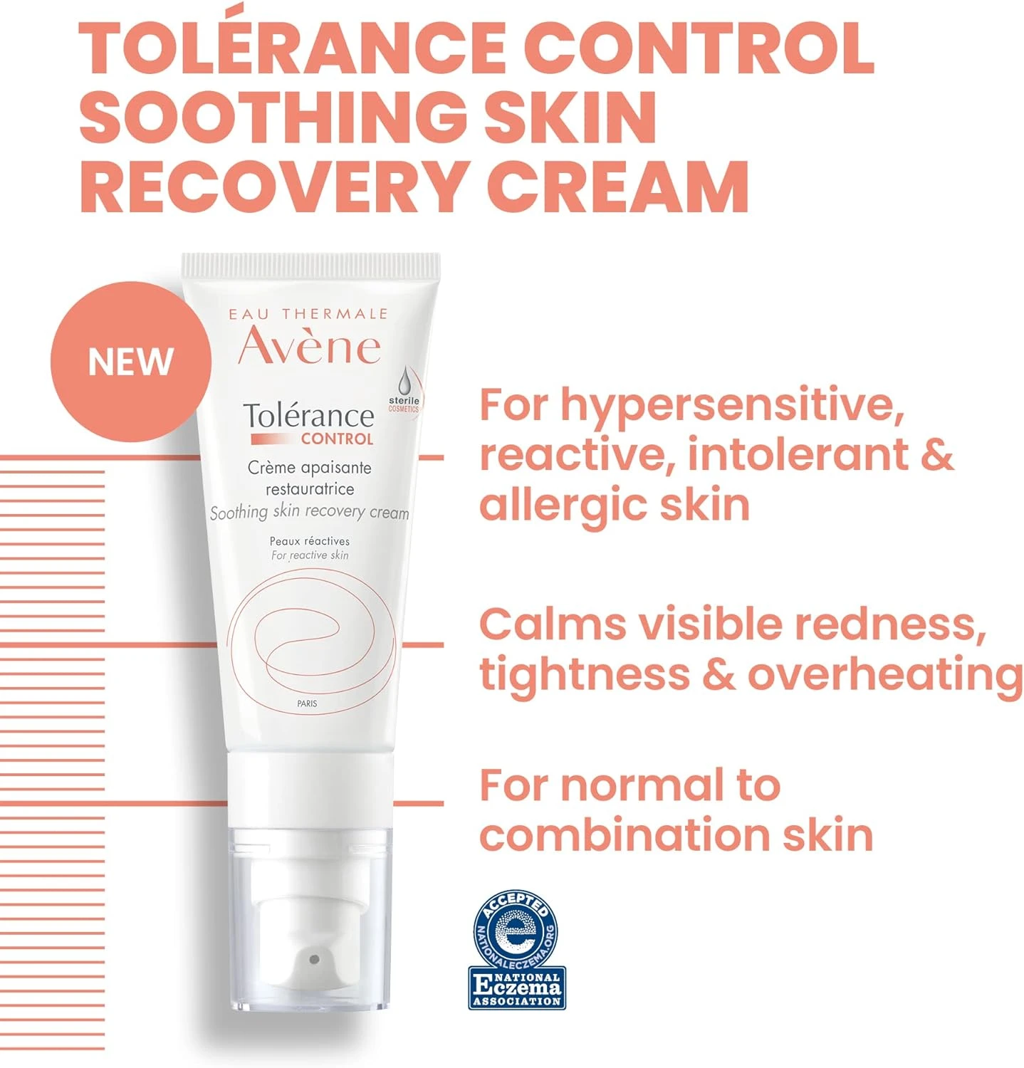 Avene Tolerance Control Soothing Skin Recovery Cream For Sensitive Skin 40Ml