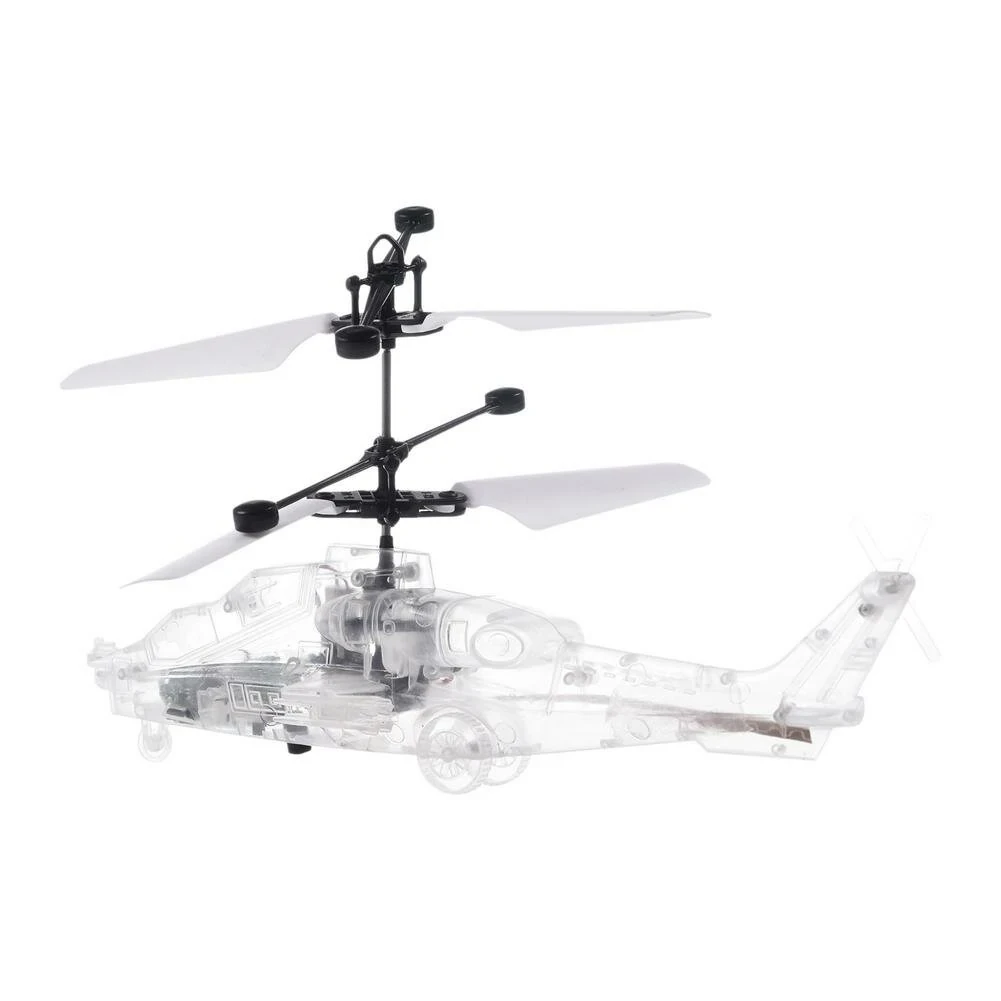 Gesture Sensing Smart Levitation Led Light Altitude Hold Transparent RC Helicopt