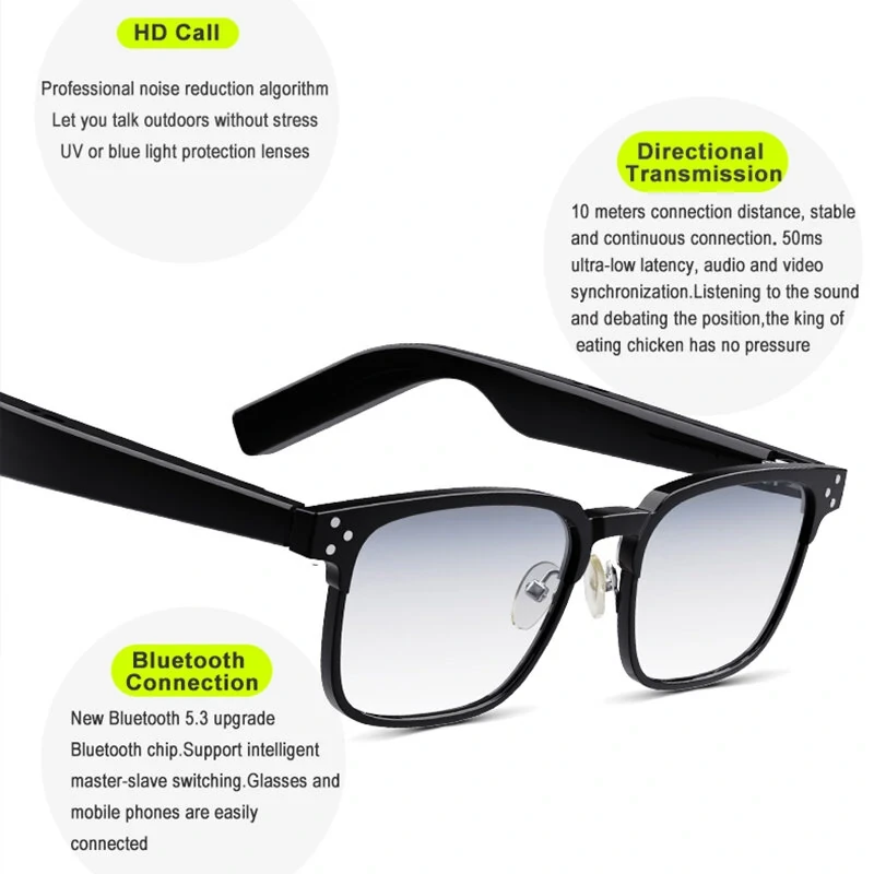 KX31 TWS bluetooth Music Glasses Earphone bluetooth Call HiFi Stereo ACC Audio A