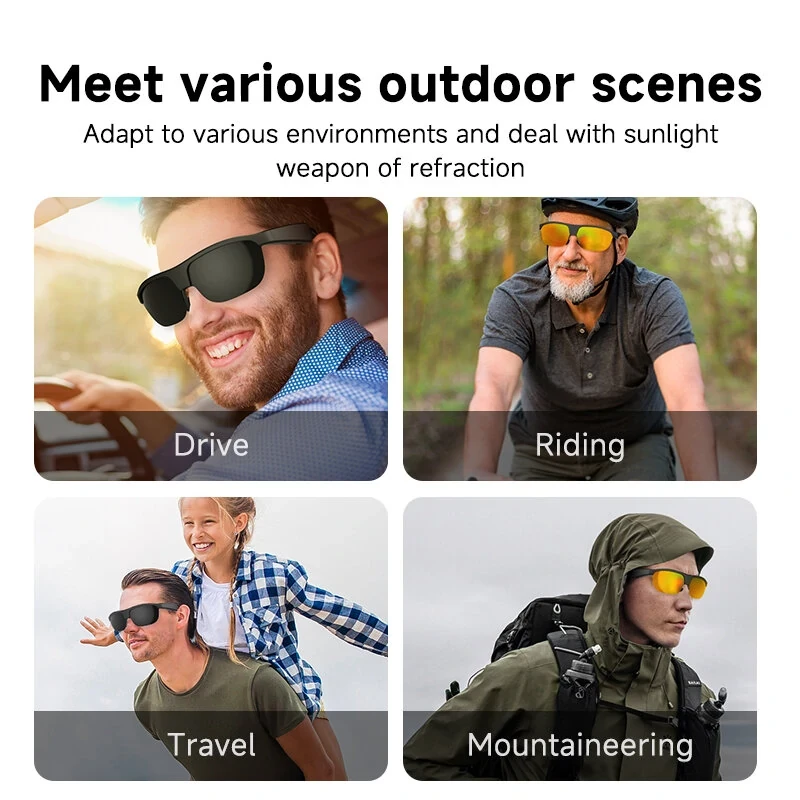 Senbono G02 bluetooth-compatible 5.3 Smart Glasses Listening Music Phone Calling