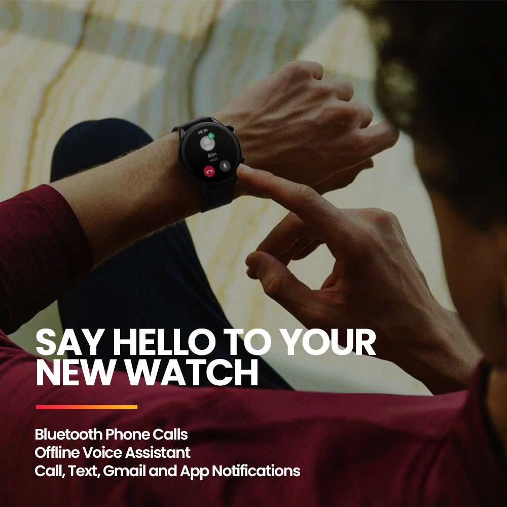 Zeblaze Btalk 3 Plus Smart Watch - 1.39" HD Color Display, HiFi Bluetooth Calls,