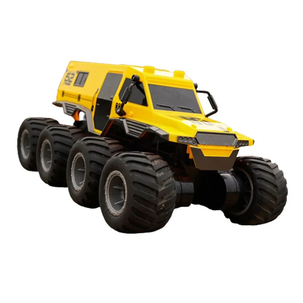 JJRC Q137 8WD 2.4G RC Car Amphibious Remote Control Climbing Off Road Truck - Ye