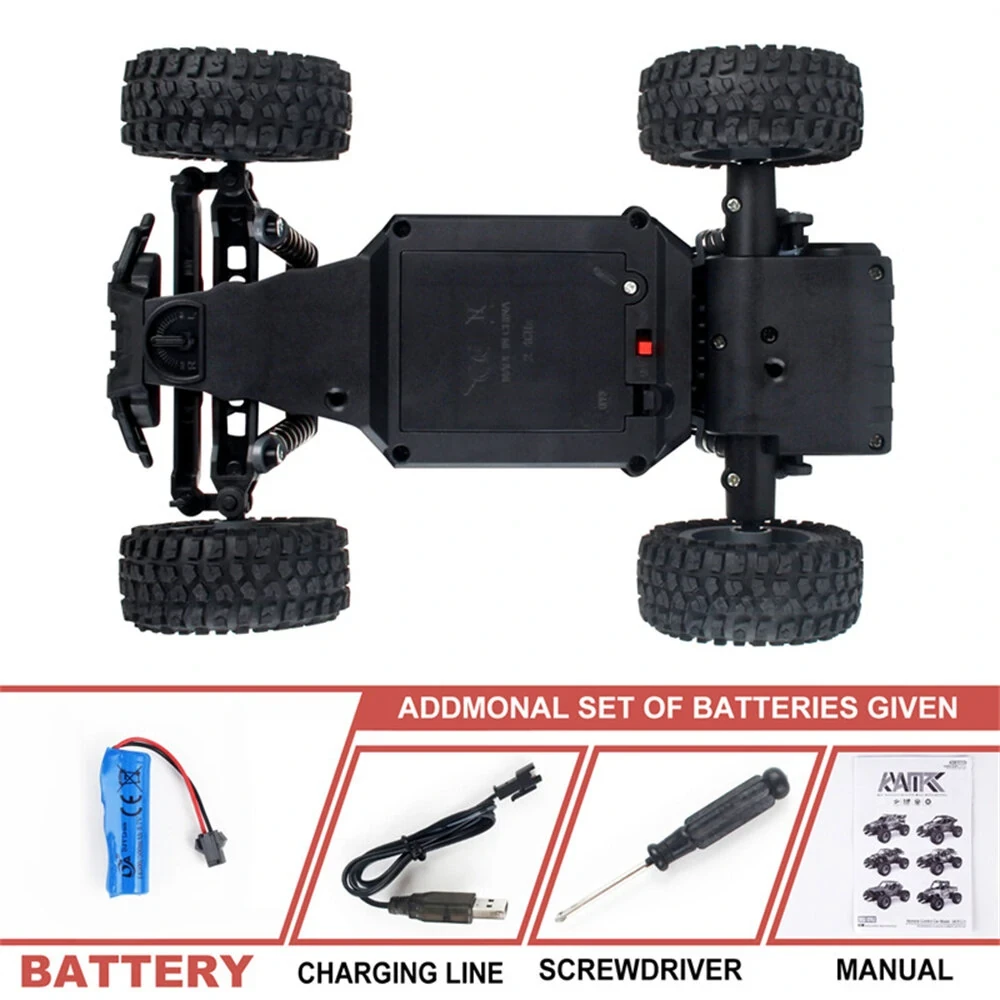 KYAMRC UJ99 P187 RTR 1/18 2.4G RWD RC Car LED Light Off-Road Climbing Truck Kids