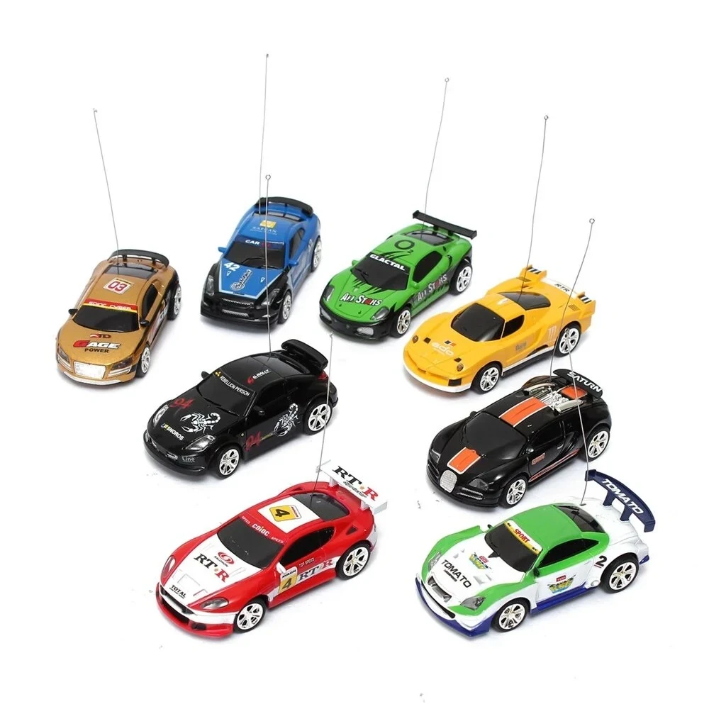 1/58 27MHZ/40MHZ 4CH Electric Mini RC Car w/ LED Light Radio Remote Control Raci