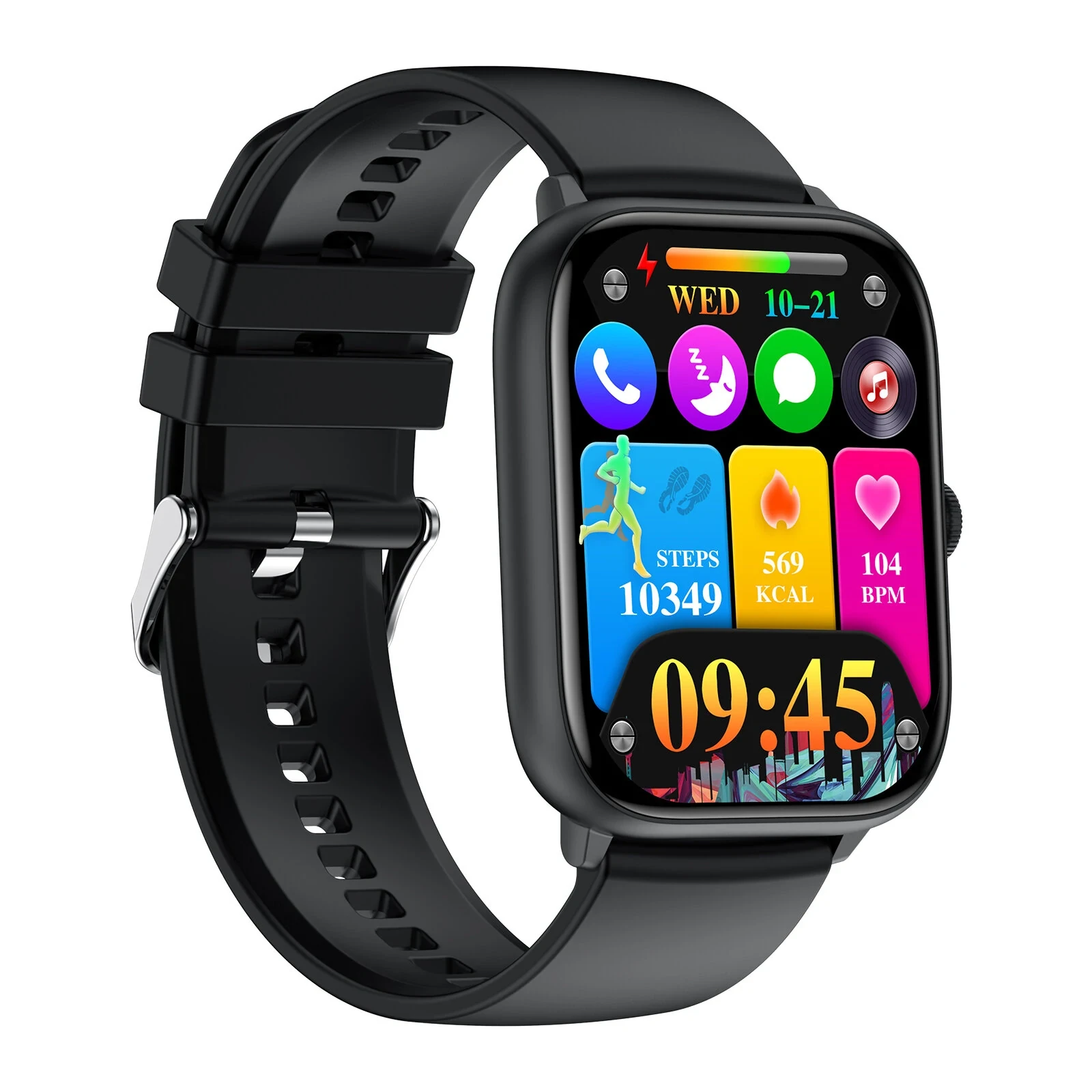 T22 Smart Watch - 2.06" AMOLED Display, Bluetooth Call, Health Monitoring, IP68