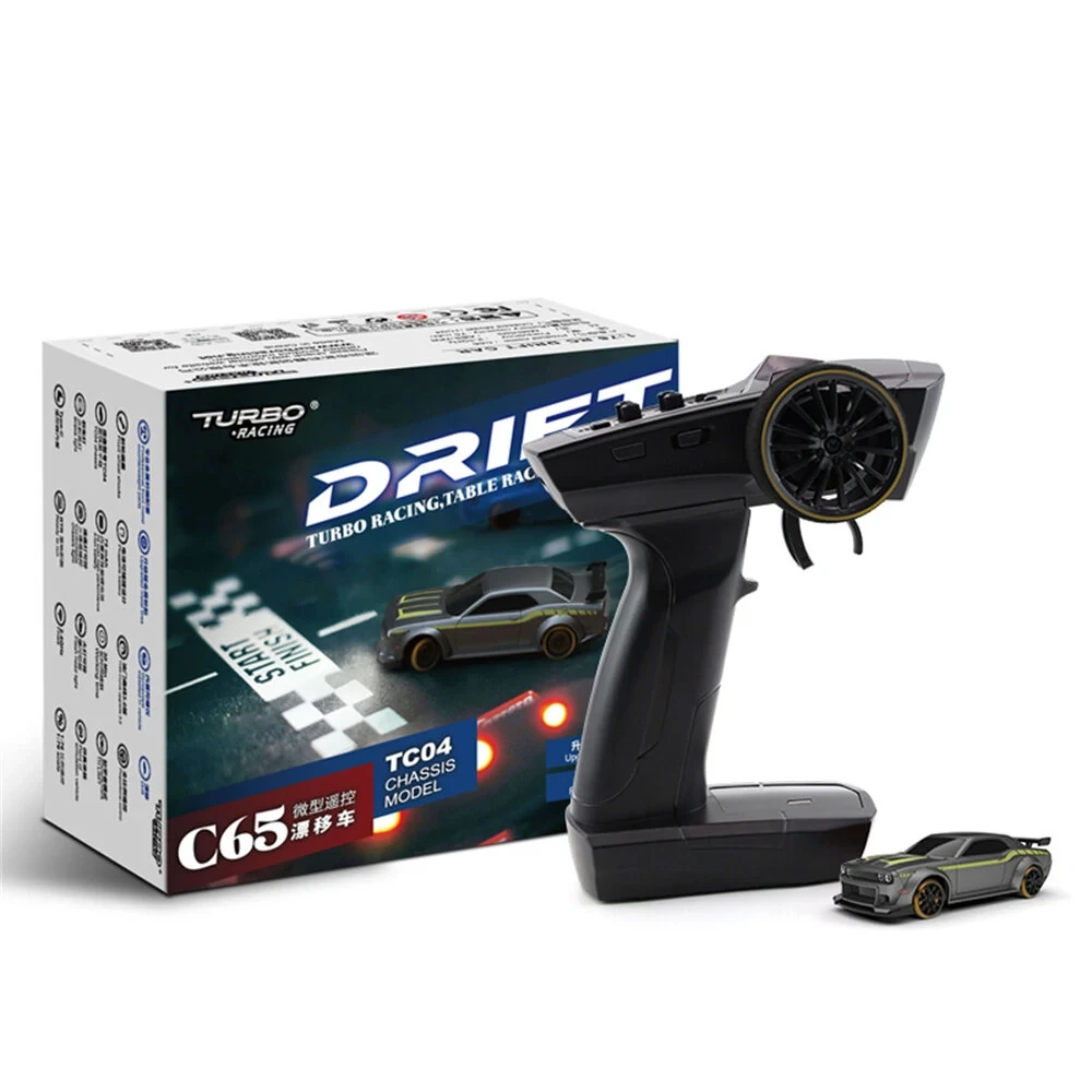 Turbo Racing C65 RTR 1/76 2.4G RWD Mini Drift RC Car Built In Gyro Chip Program