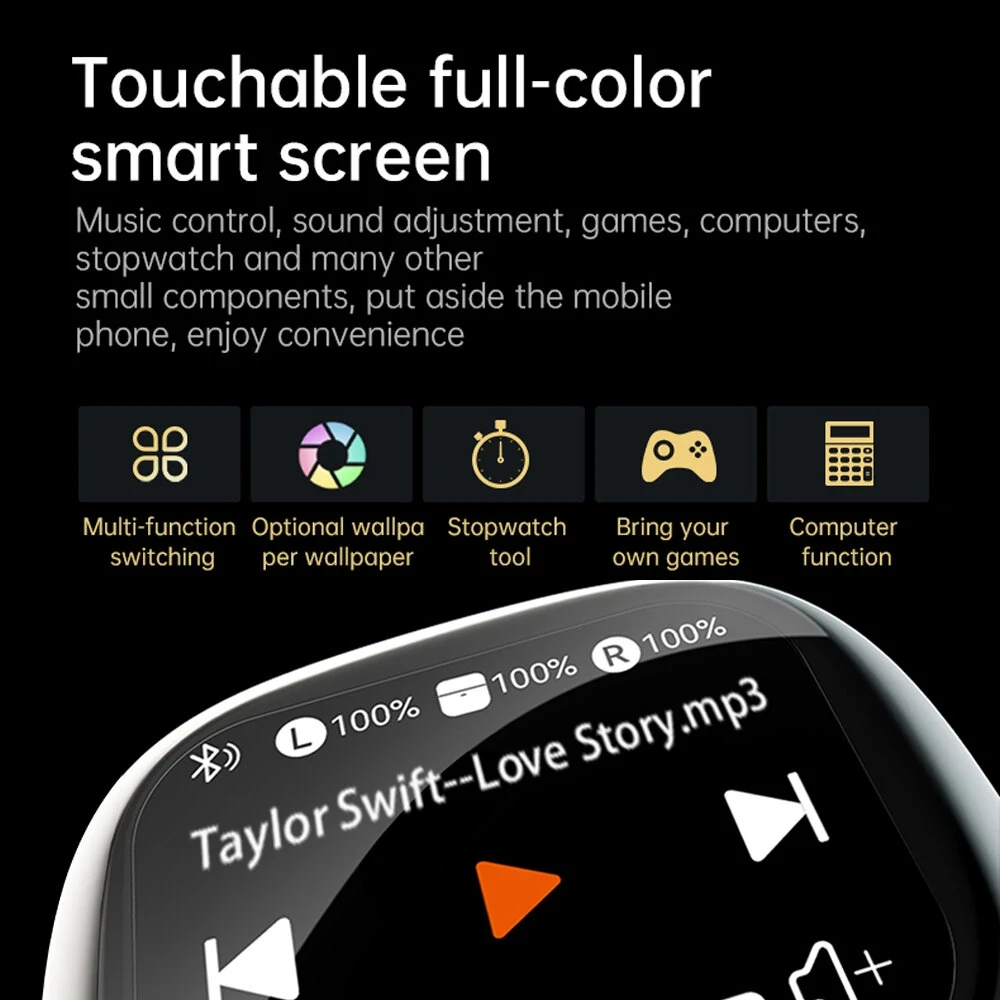 BlitzWolf® BW-FYE16 Plus TWS Earbuds - LED Screen, Bluetooth, Active Noise Cance