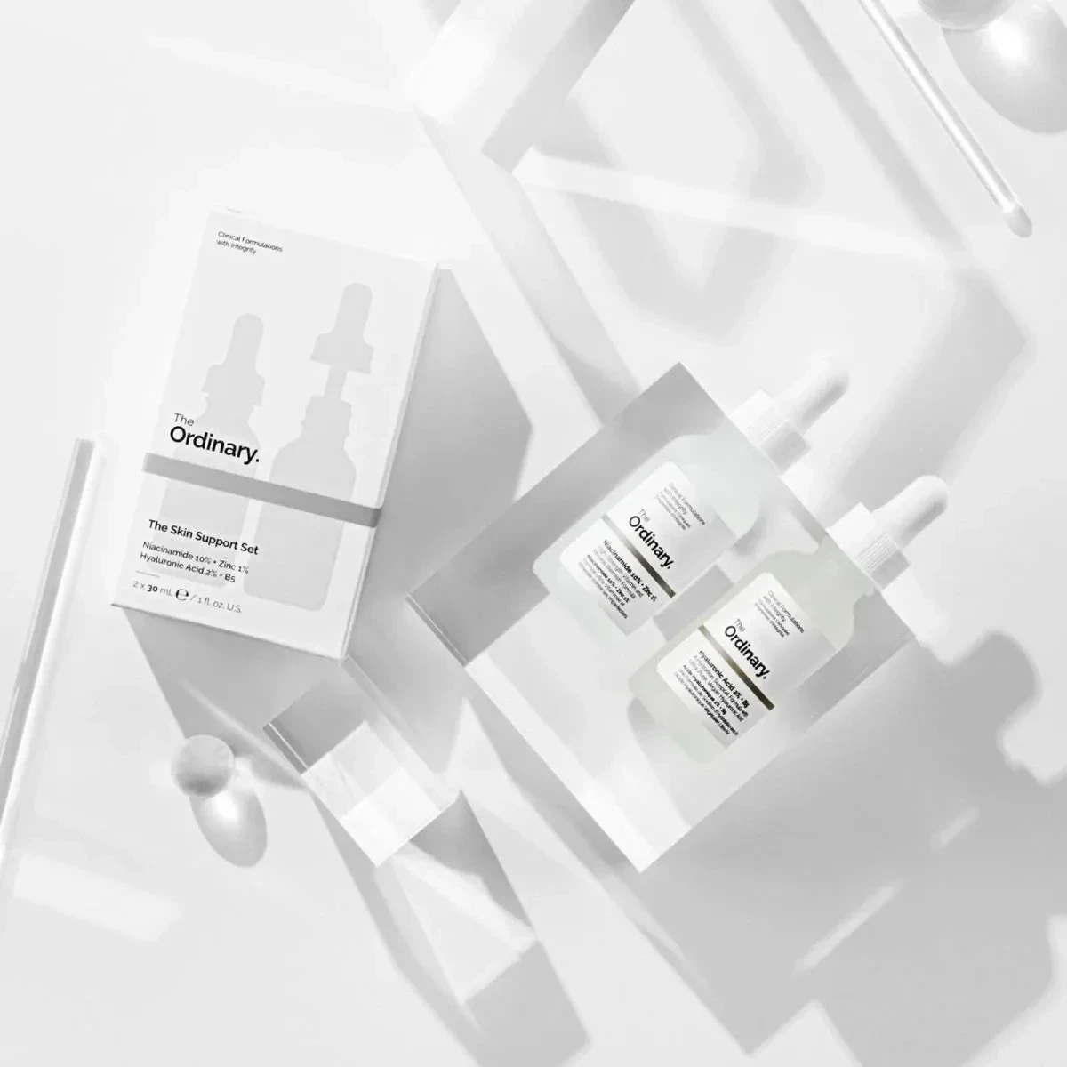 The Ordinary Hyaluronic Acid with 2% + B5 (30ml) and The Ordinary Niacinamide 10