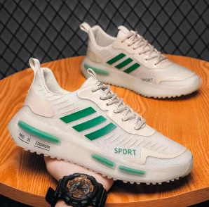 Air Cushion Sports Shoes Men Lace-up Sports Sneakers Outdoor Breathable Casual S