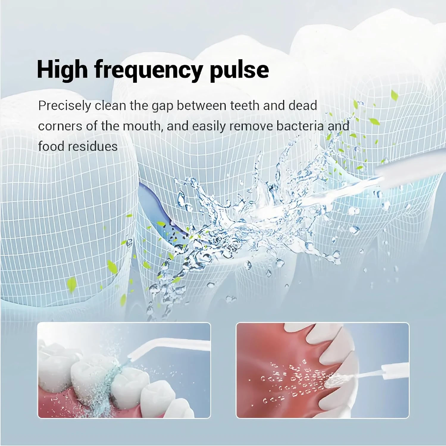 Water Flosser Professional Cordless Dental Flossers  USB Rechargeable Teeth Flos