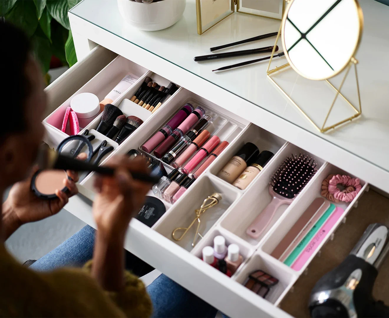 Large Makeup Drawer Organizer Set