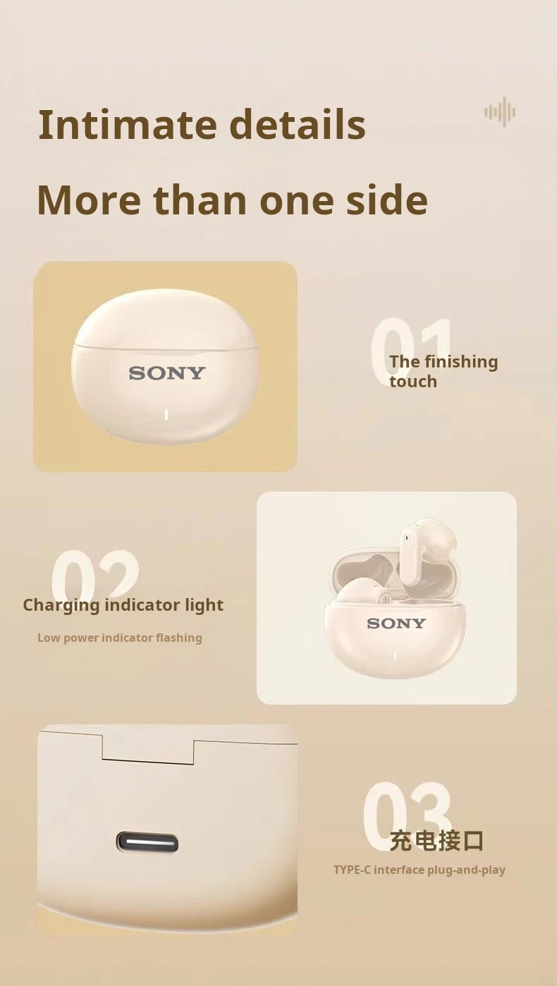 Original Sony M21 Bluetooth Headset HiFI Stereo Game Earphone Wireless Sport Ear