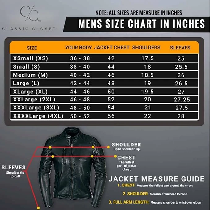 Men's HD Reflective Leather Jacket - Harley Motorbike Leather Jacket - Cafe Race