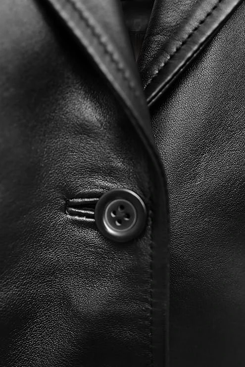 Women’s Duster Long Black Trench Coat  Women’s Full Body Leather Long Coat  Lo