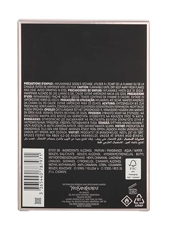 Yves Saint Laurent Eau De Parfum Spray for Women Black Opium 3 Ounce