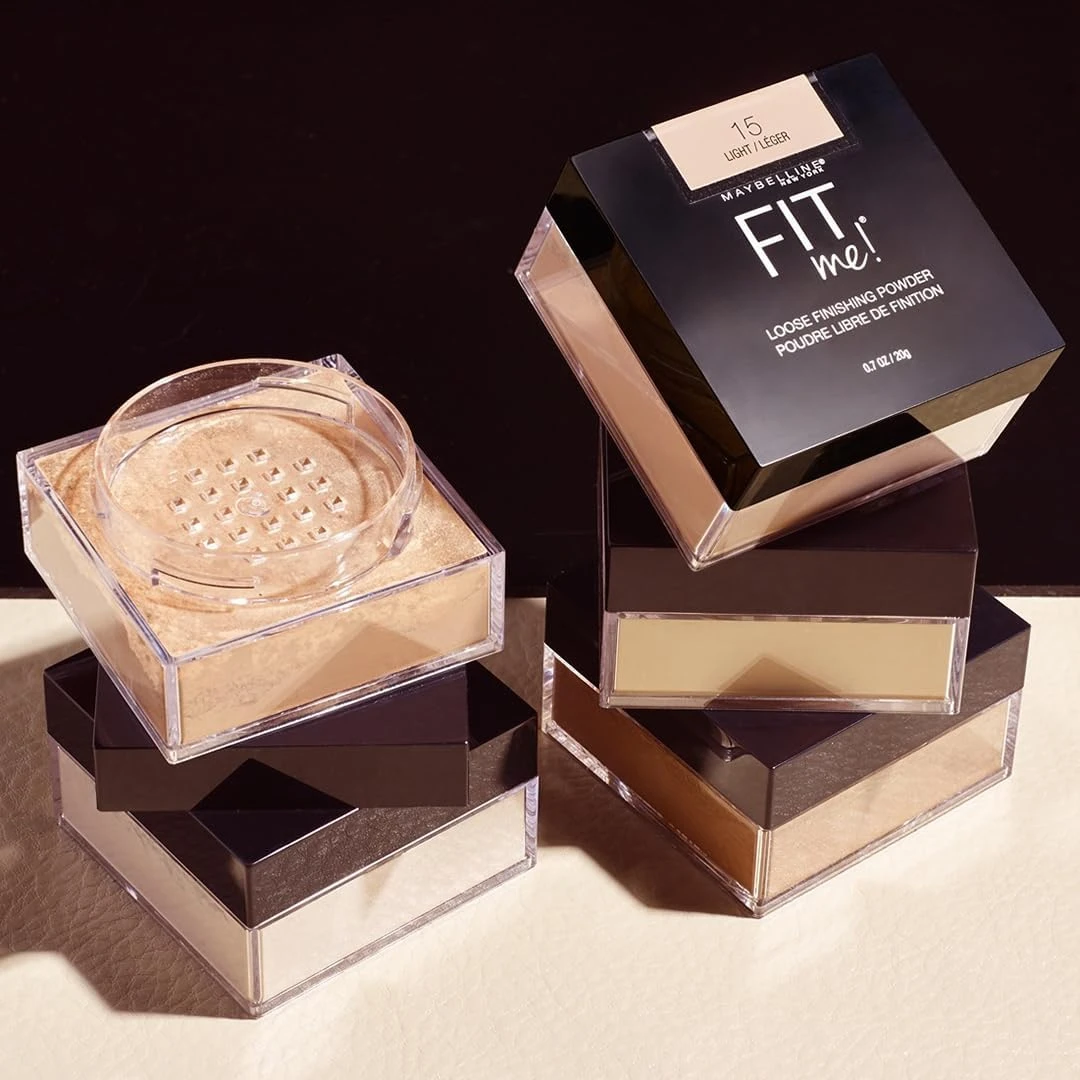 MAYBELLINE Fit Me Loose Finishing Powder, Medium Deep, 0.7 Ounce