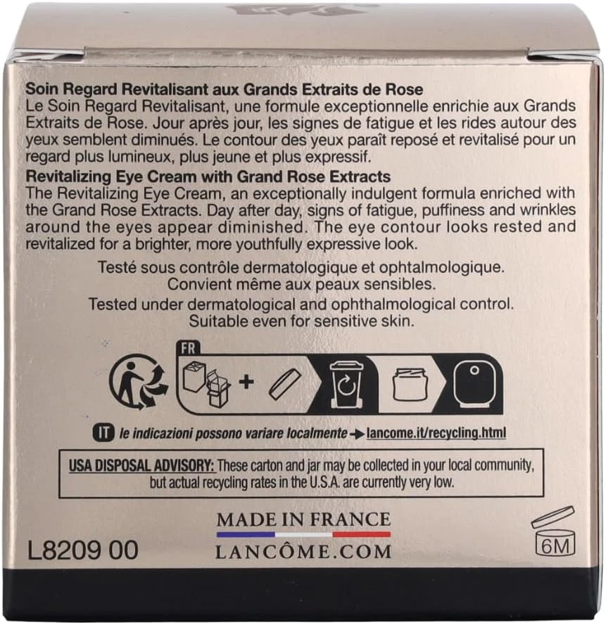 Absolue Revitalizing Eye Cream by Lancome for Unisex - 0.7 oz Cream