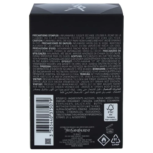 La Nuit De L'Homme by Yves Saint Laurent for Men - 3.3 oz EDT Spray