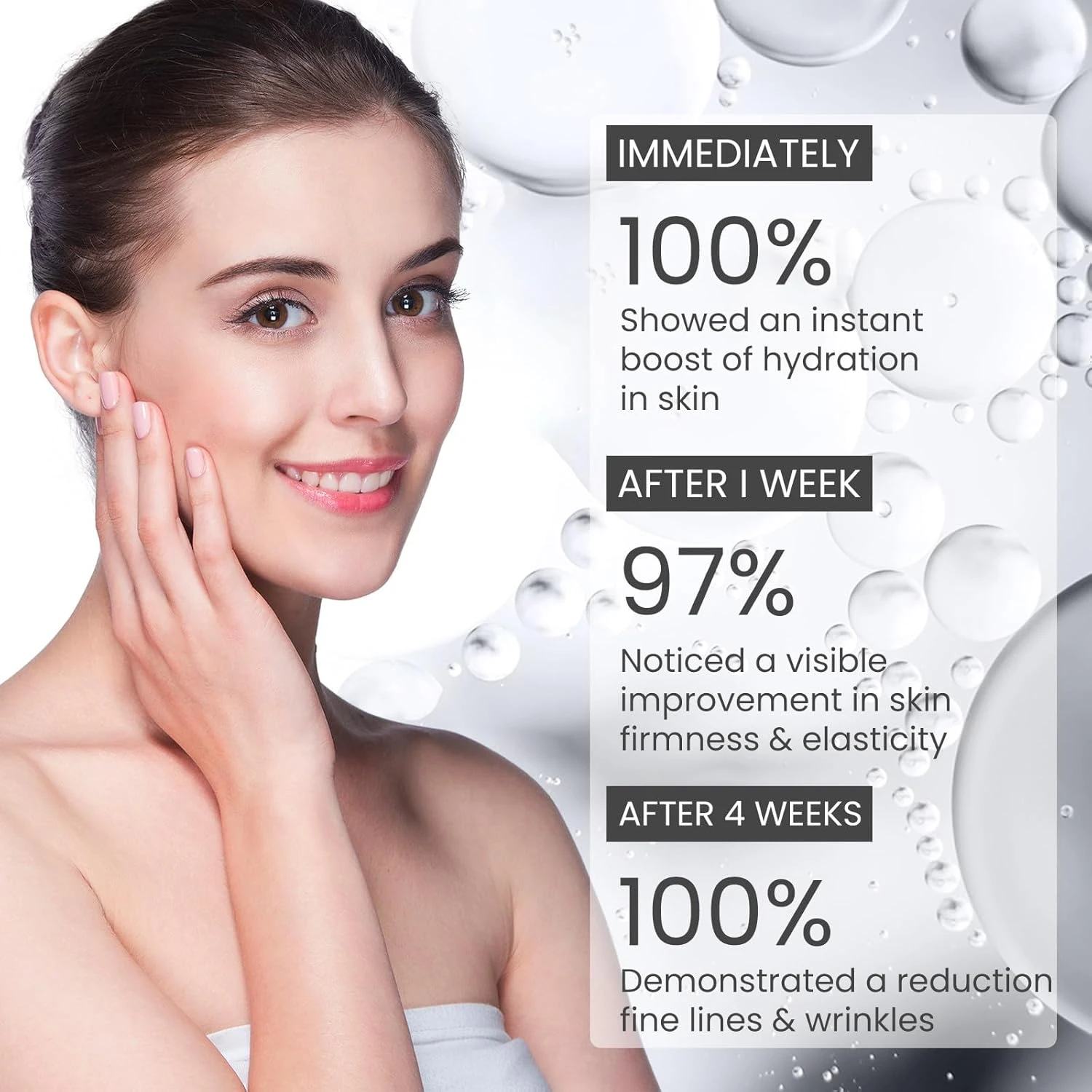 MEWELL Squalane Copper Peptide Rapid Plumping Serum, Powerfully Hydrating Face S