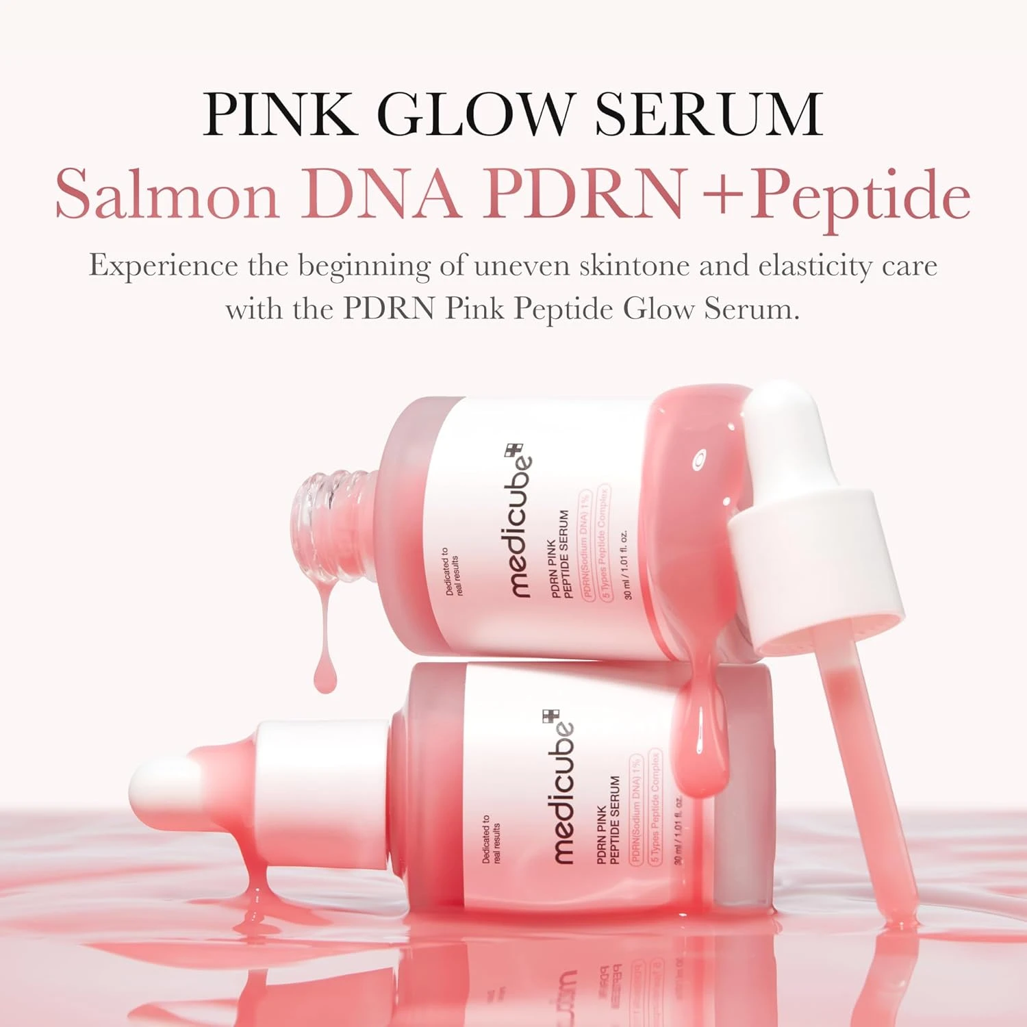 medicube Salmon DNA PDRN Pink Peptide Serum, Pink glow serum, Peptide, Niacinami