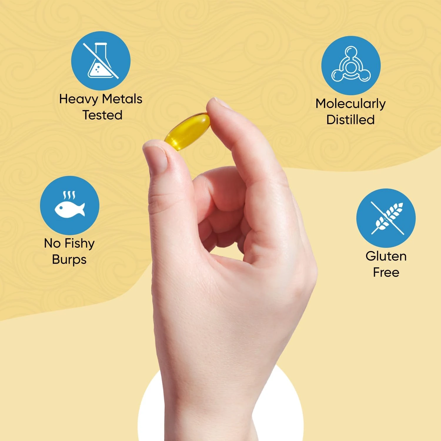 Herbal max Omega -3 Fish Oil Capsule For Men And Women (1000mg Omega 3 with 180 