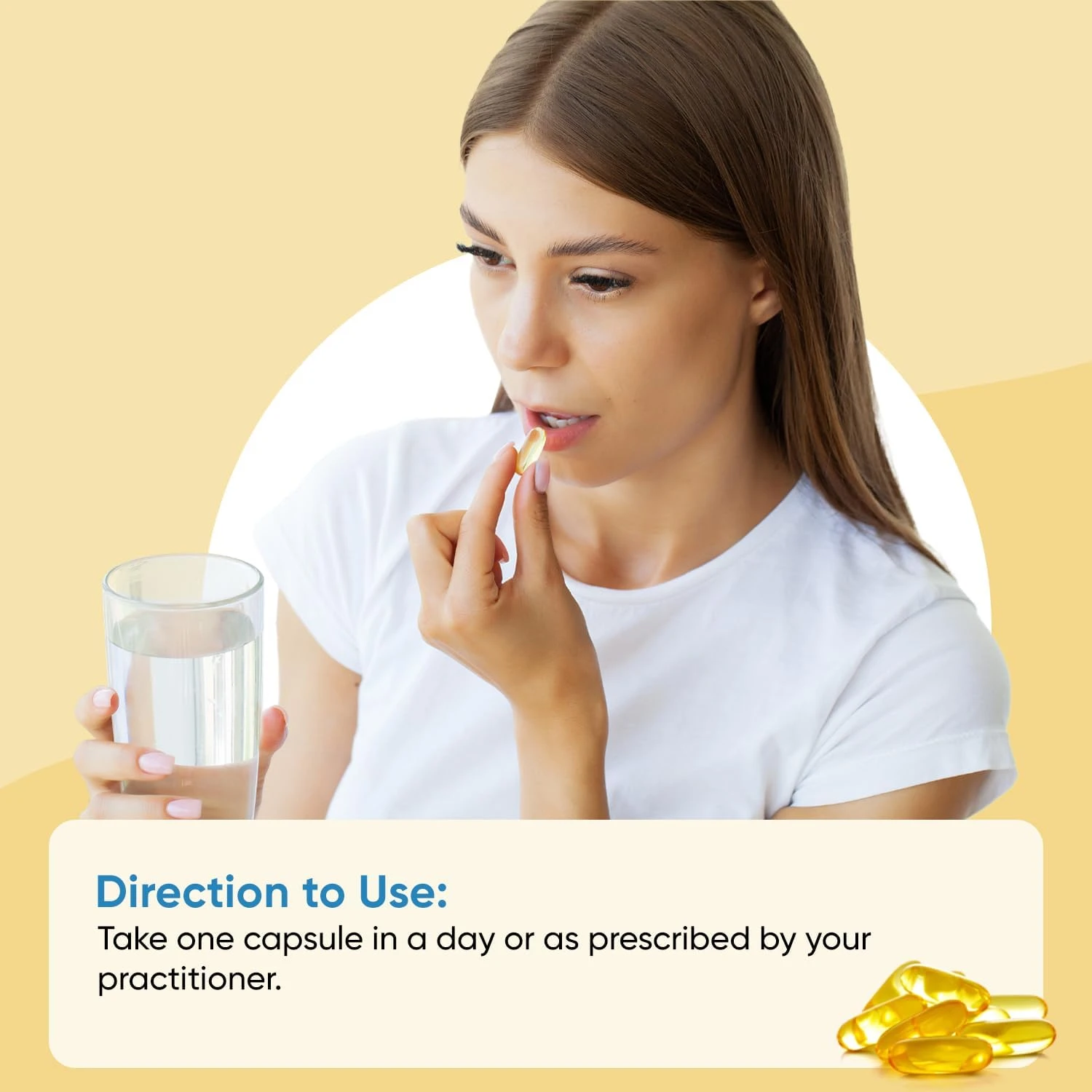 Herbal max Omega -3 Fish Oil Capsule For Men And Women (1000mg Omega 3 with 180 