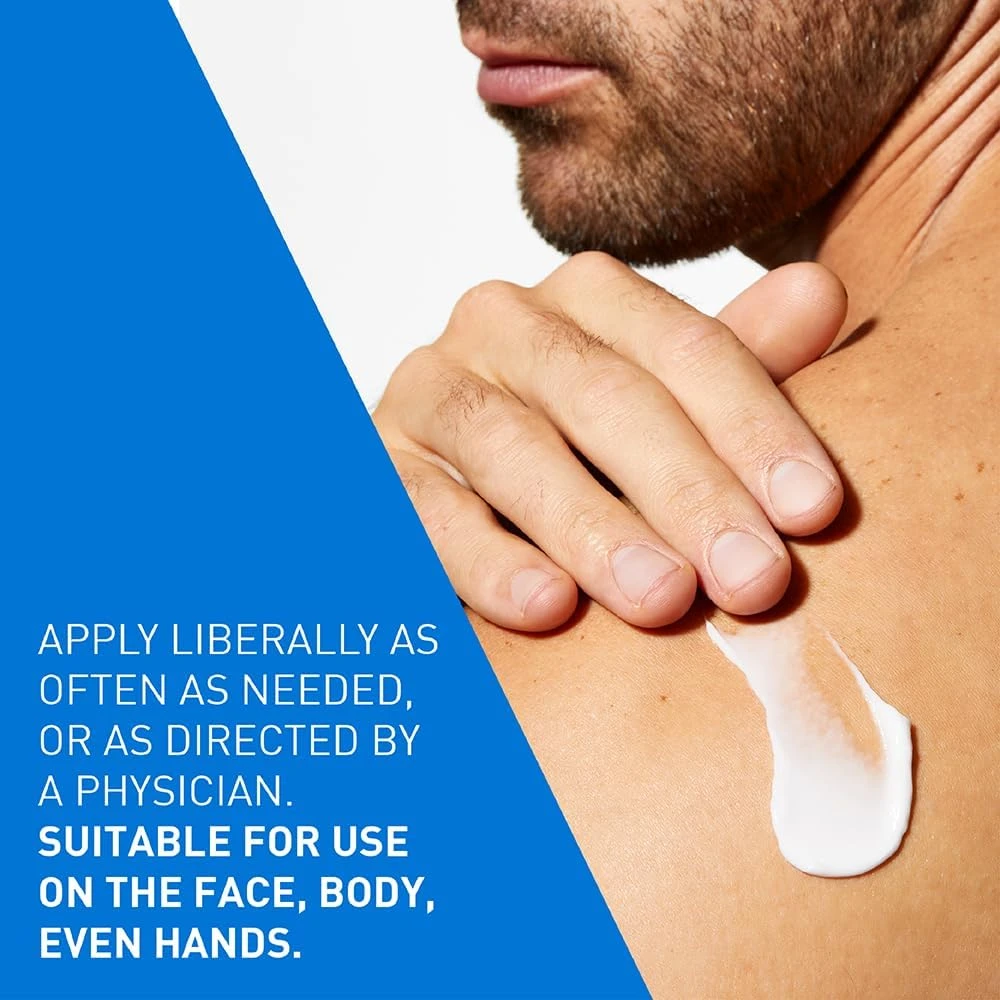 CeraVe Moisturizing Cream | 48H Body and Face Moisturizer for Dry to Very Dry Sk