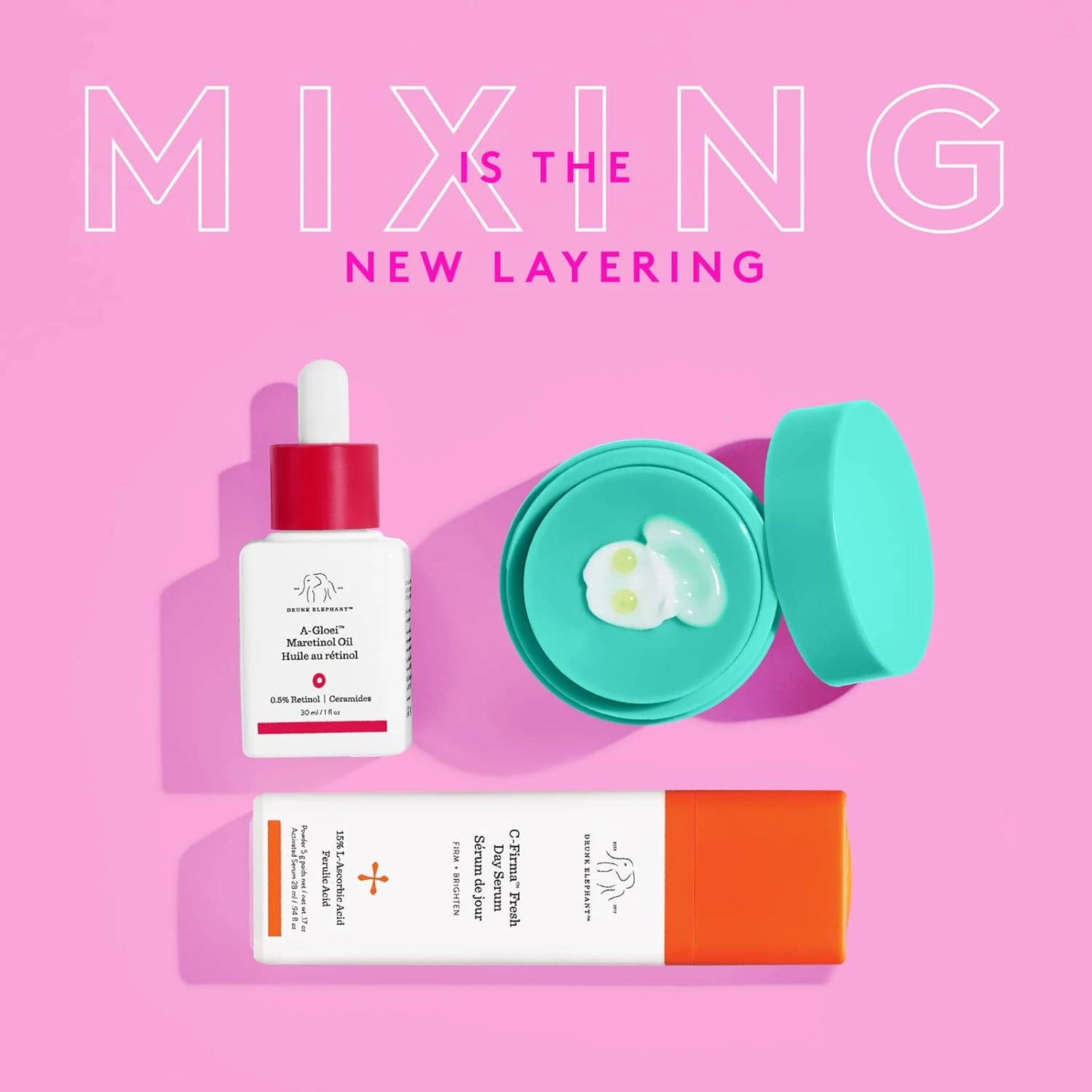 Drunk Elephant A-Gloei Virgin Marula Oil with Retinol. Anti-Wrinkle Treatment fo