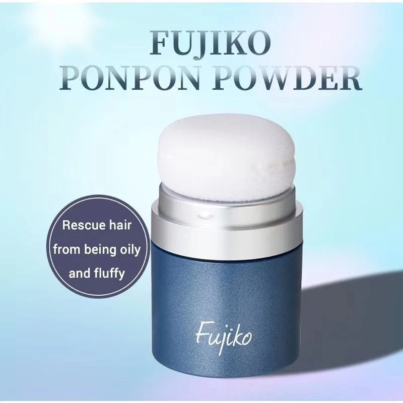 Fujiko Japan Ponpon Powder, Wash Free Hair Power, Get Refreshed No Greasy Hair A