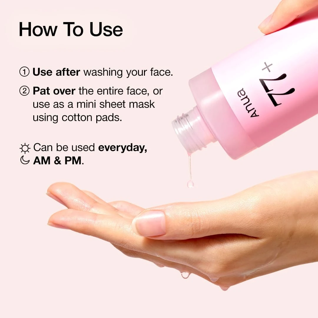 Anua Peach 77 Niacin Essence Toner 250ml / Brightening Toner for Face, Niacinami