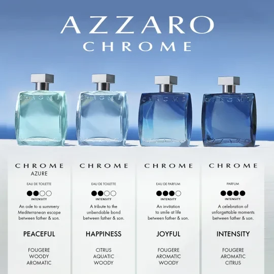 Azzaro Chrome United - perfume for men, 100 ml - EDT Spray