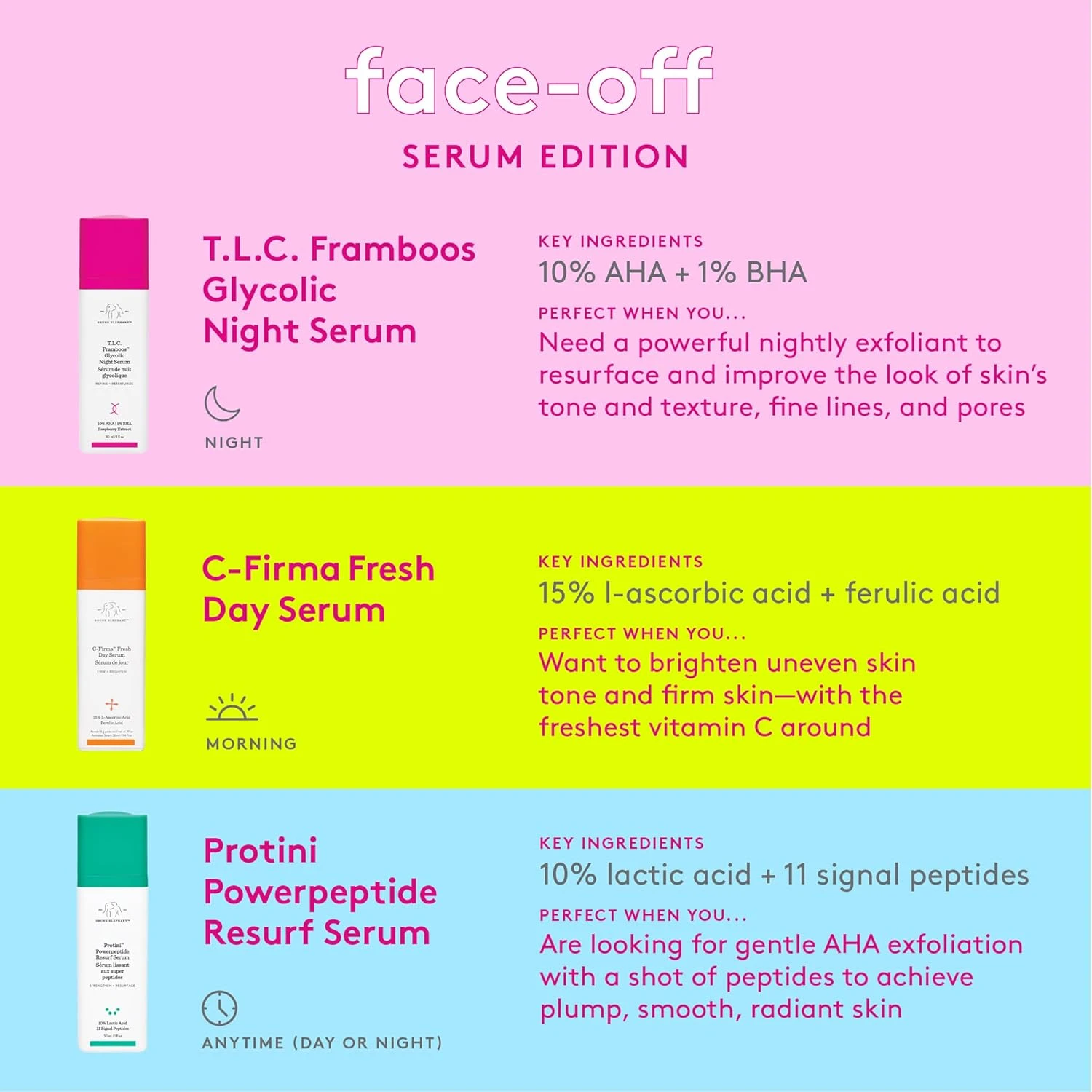 Drunk Elephant T.L.C. Framboos Glycolic Night Serum 30 ml